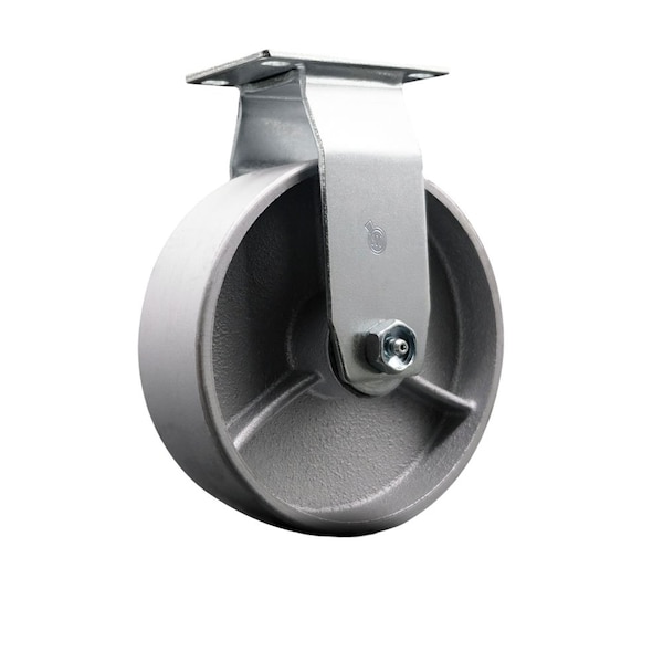 6'' Semi Steel Cast Iron Wheel Rigid Caster with Bronze Bearing